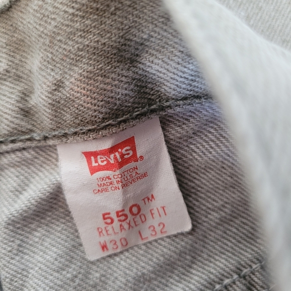 Vintage 90s Levi’s 550 Light Army Green 30x32 Made In USA - Picture 4 of 6